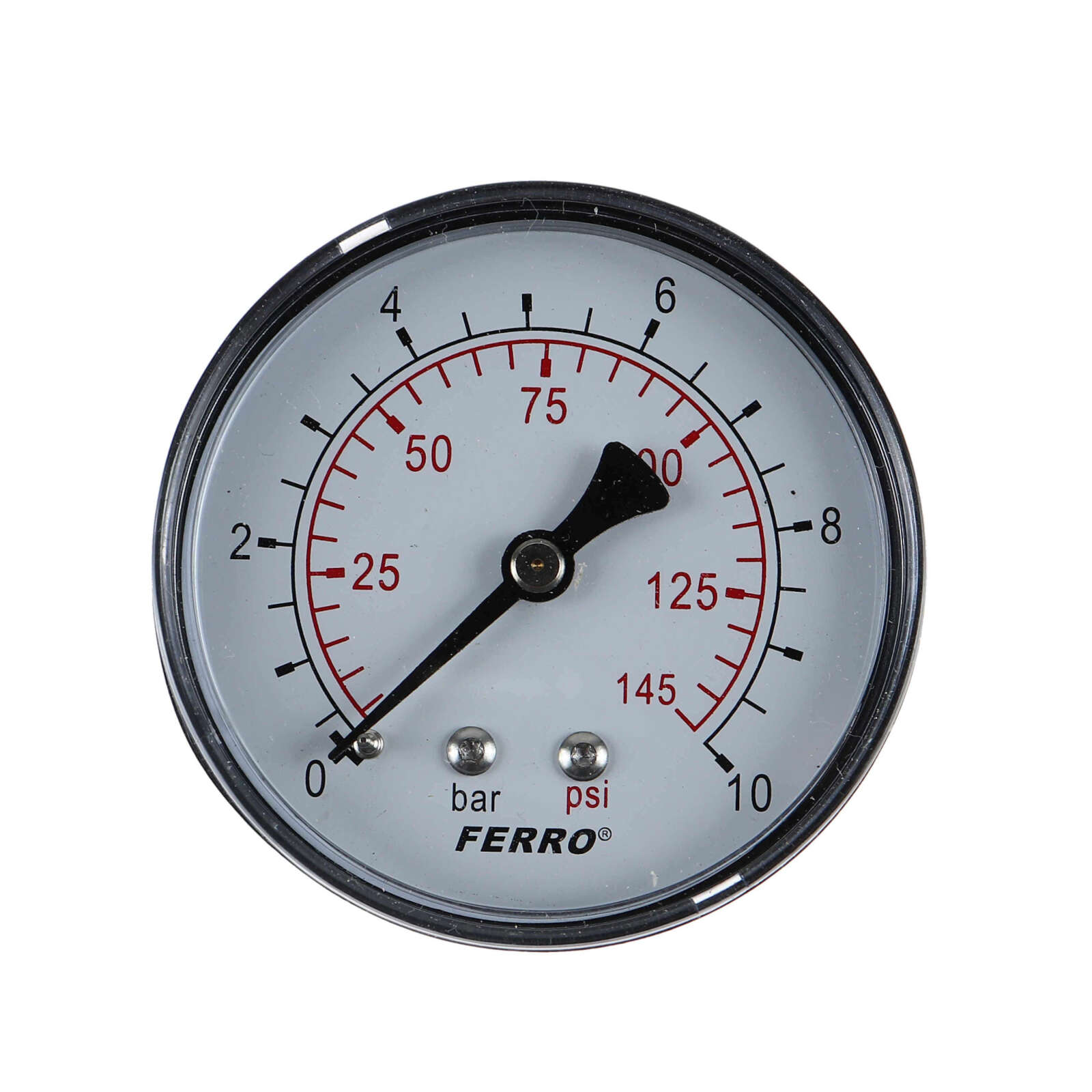 MANOMETRU AXIAL 10 BAR 1/4 M6310A FERRO