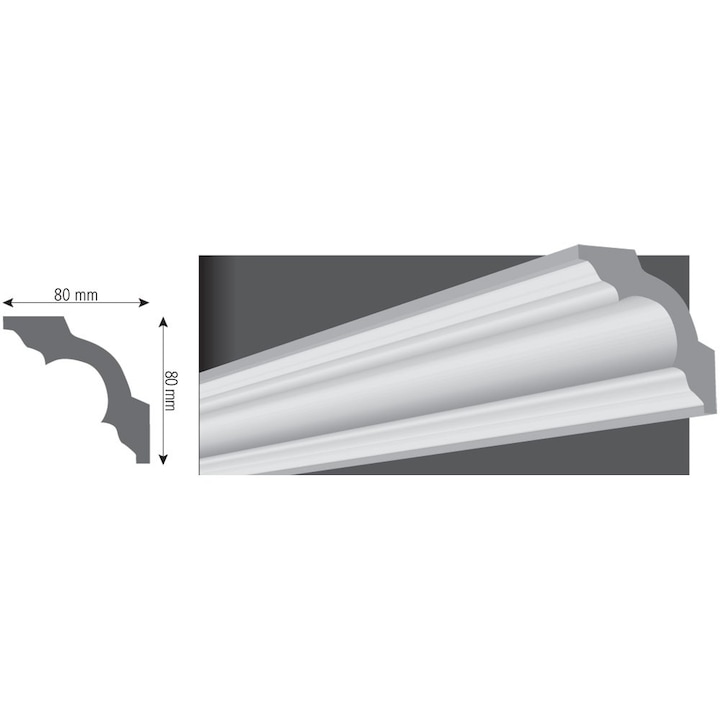 BAGHETE POLISTIREN L80