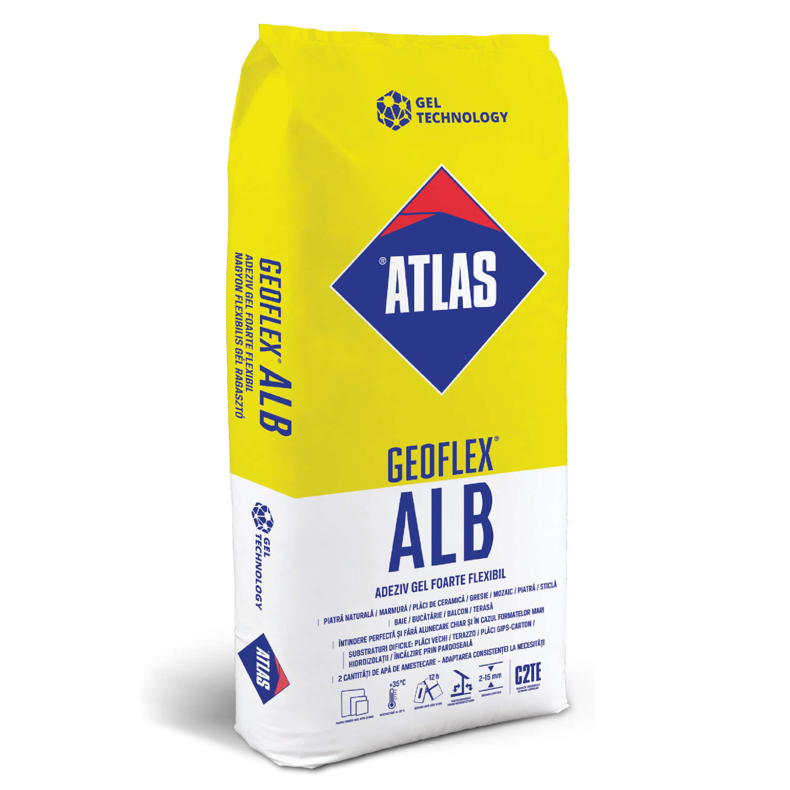 ADEZIV GEL FLEXIBIL ALB ATLAS GEOFLEX 25KG 684665