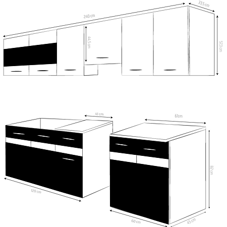 BUCATARIE ANIELA 2.4M WE-SONOMA 5 COLETE