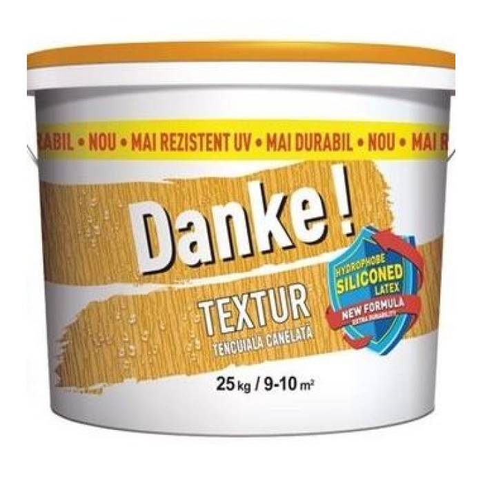 TENCUIALA DECORATIVA DANKE TEXTUR GRI LUMINOS 25KG