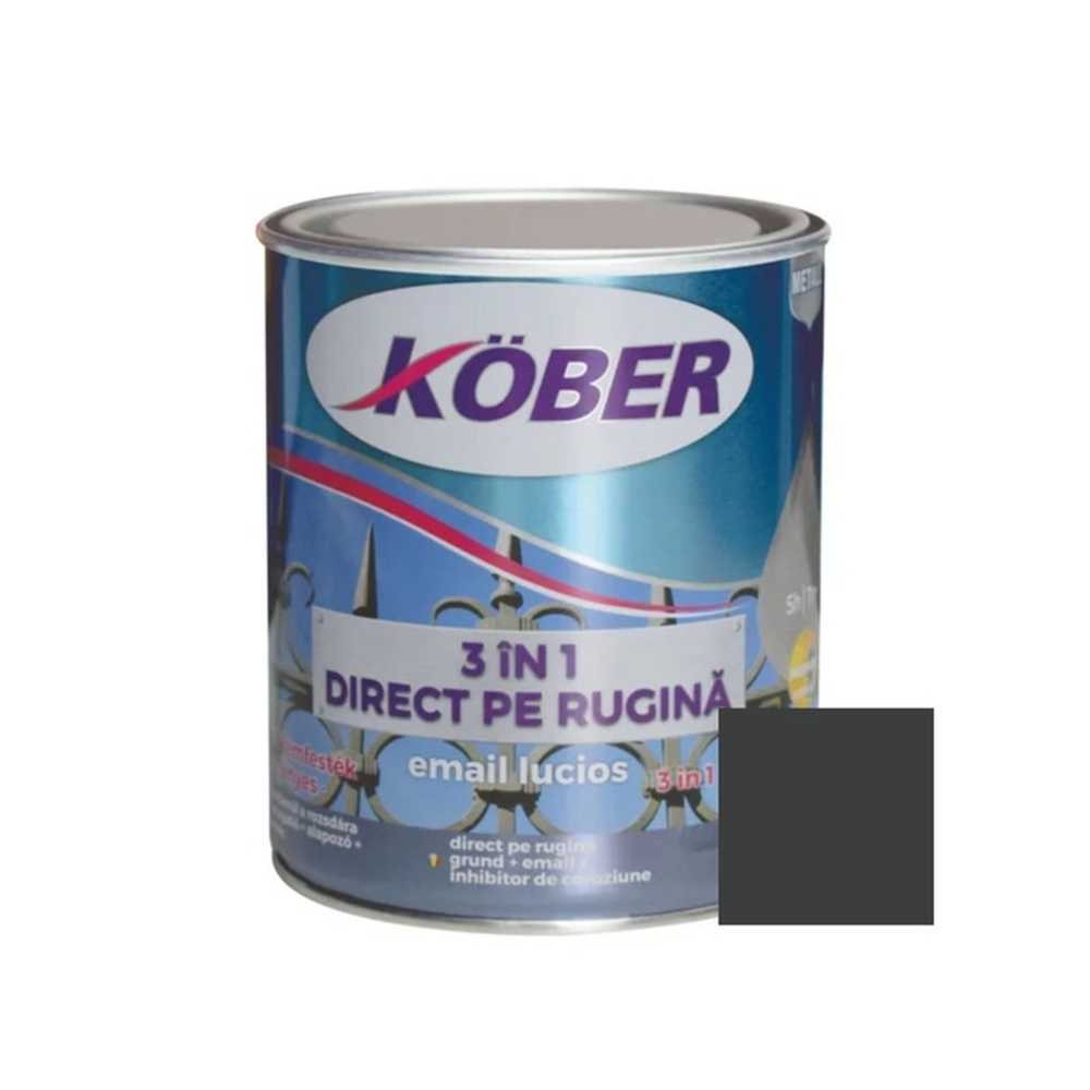 EMAIL 3 IN 1 PENTRU METAL GRI ANTRACIT RAL7016 0.75L