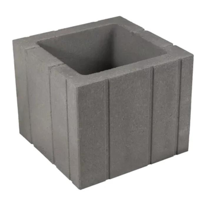 JARDINIERA CUBO 303030CM GRI