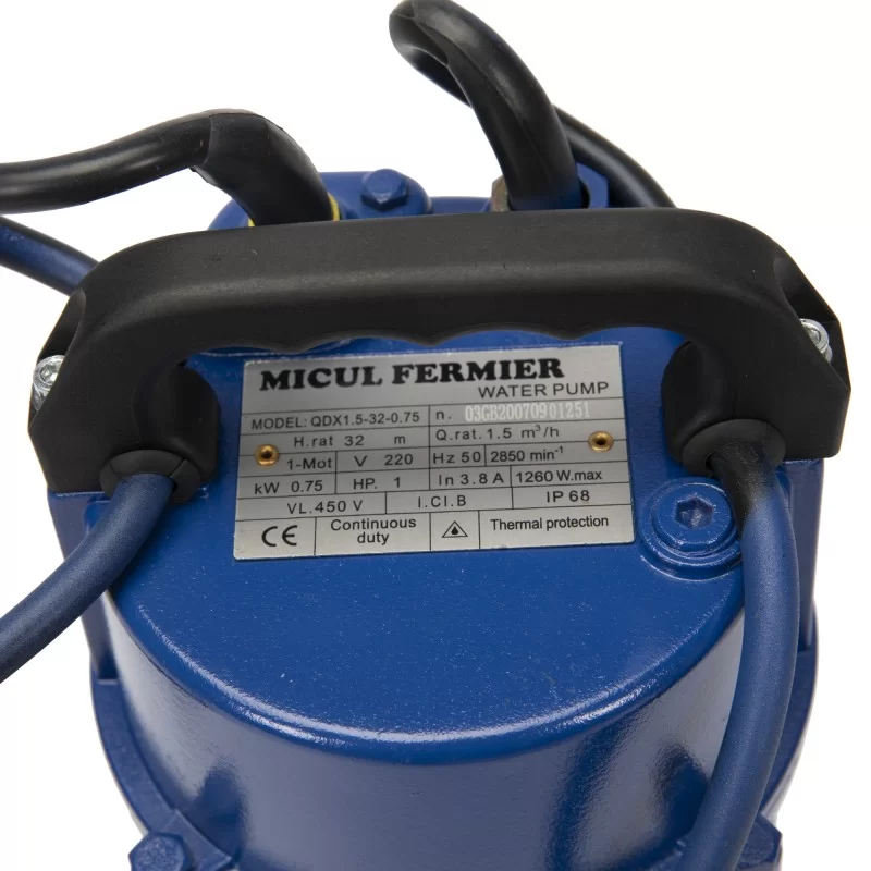 POMPA APA SUBMERSIBILA 32M 0.75KW GF-0702 MICUL FERMIER